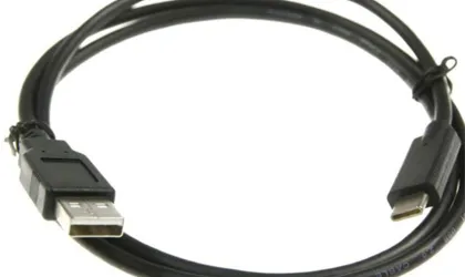 CABLE USB 3.1 C-/USB 2.0 A-, 1,0M -  NOIR POUR SMARTPHONE, ...