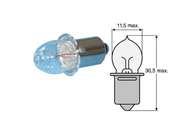PETITE AMPOULE LAMPE DE POCHE  2,4V-0,7A-1,68W