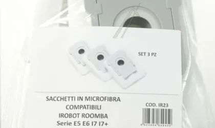 SACS MICROFIBRE  (3 p.) POUR I ROBOT ROOMBA SERIES E5 E6 I7 I 7+